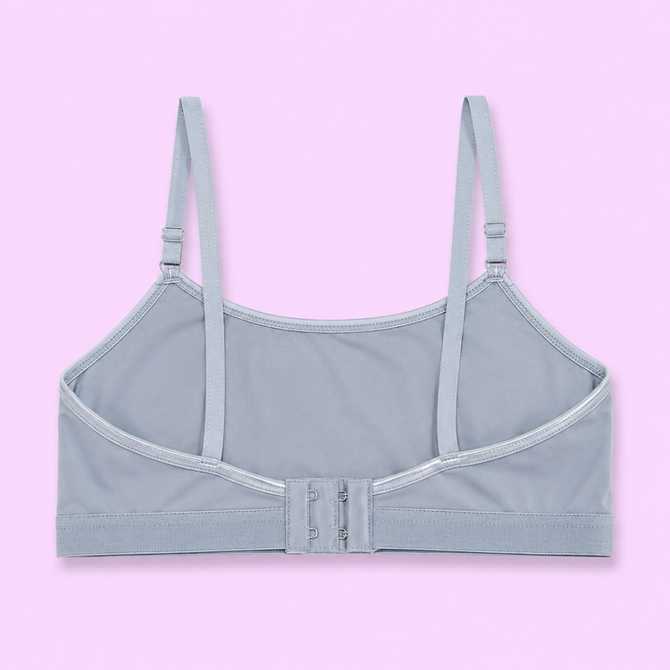 Light blue blouse, free size, with thin straps back