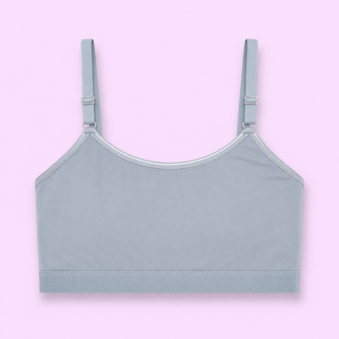 Light blue blouse, free size, with thin straps