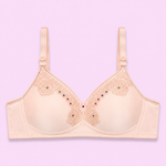 Comfortable Black, soft light pink, Beige Bra | She Rivaj