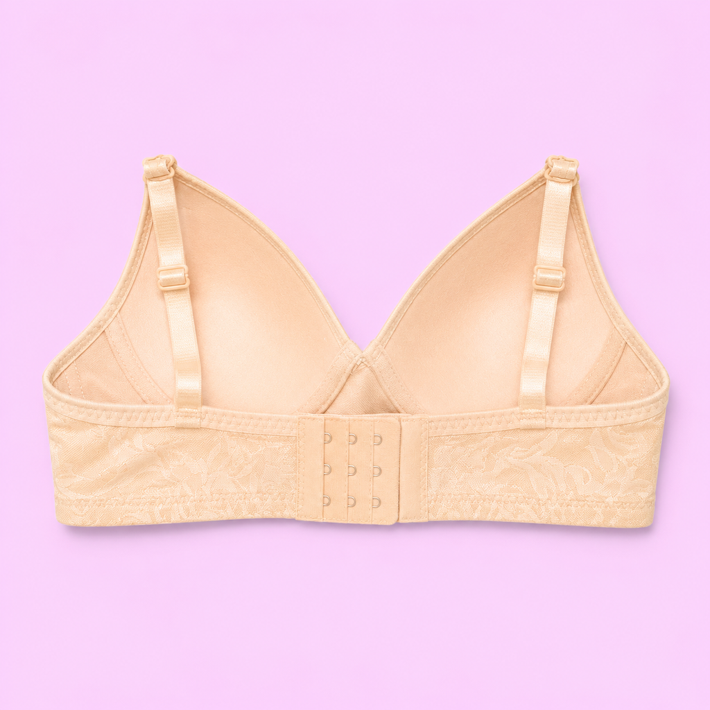 Beige bra bail style back side