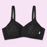 Black Bra with Thin Straps