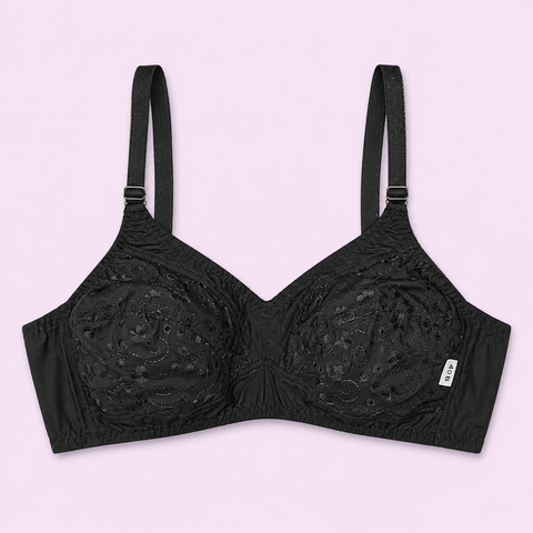 Black Bra with Thin Straps