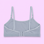 Light blue blouse, free size, with thin straps back