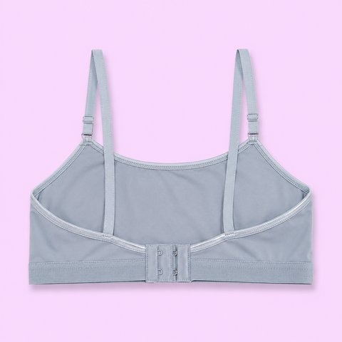 Light blue blouse, free size, with thin straps 