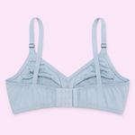 Light blue bra with suspenders