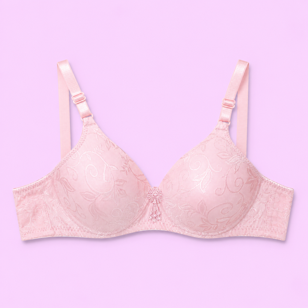 Pink bra